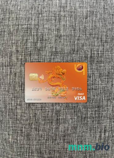 Bhutan Druk PNB bank wygląd zdjęcia karty wizowej skan PSD + zdjęcie